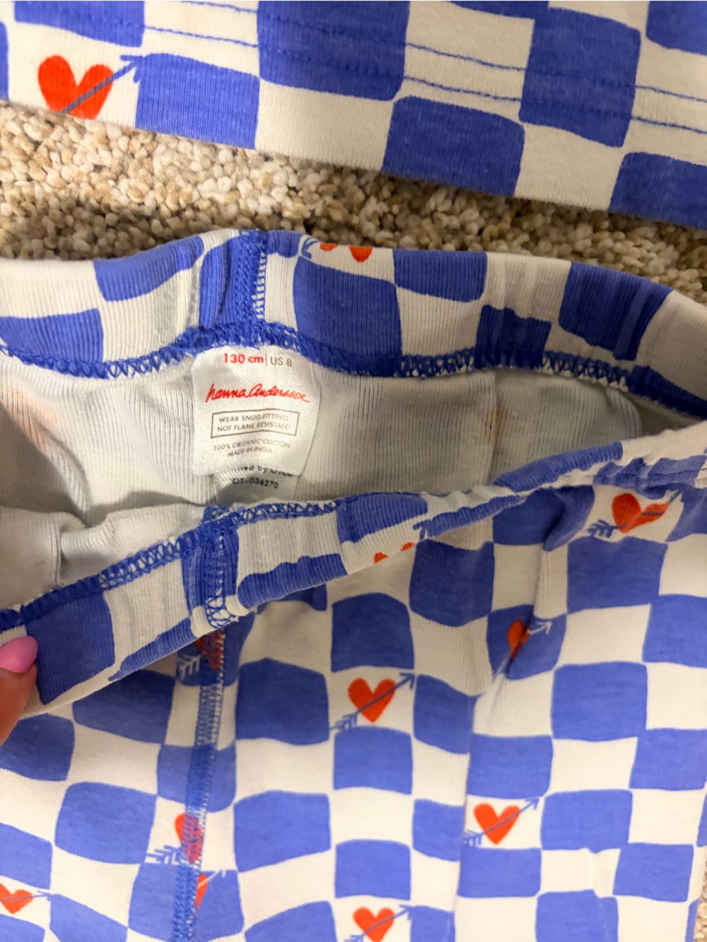 XO Pattern Pajama Set - Picture 7 of 15